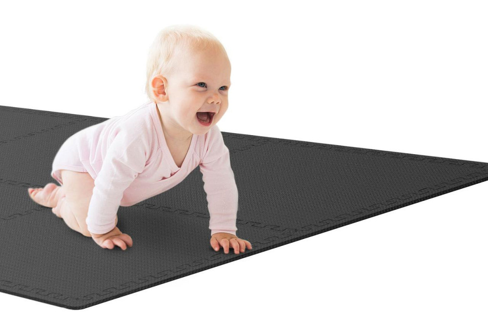 Мат-пазл Hop-Sport EVA 1см HS-A010PM - 6 частей черный Киев - изображение 9