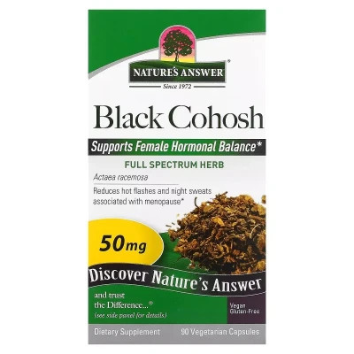 Трави Nature&apos;s Answer Клопогон, 50 мг, Black Cohosh, Full Spectrum Herb, 90 вегетаріанських кап (NTA-16126) Вінниця - фото 2