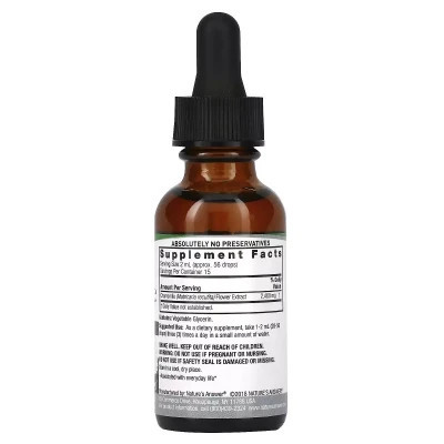 Витаминно-минеральный комплекс Nature's Answer Экстракт ромашки без спирта, 2400 мг, Chamomile Extract, 30 мл (NTA-00588) Винница - изображение 2