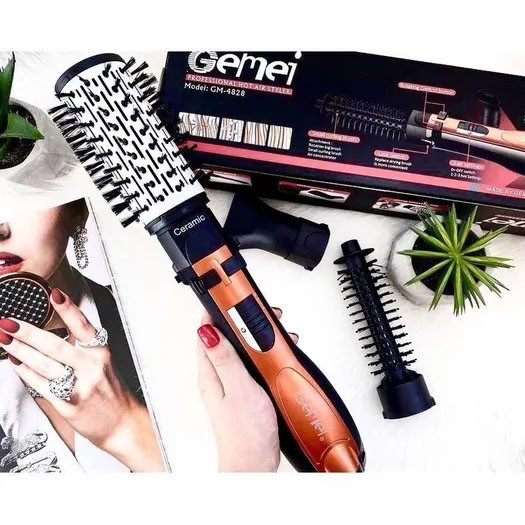 Фен профессиональный складной, Стайлеры для локонов, Хорошая фен щетка вращающаяся, Фен-расческа YK-57 Львов - изображение 9