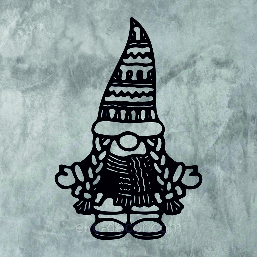 Декоративное настенное Панно «Гном», Декор на стену 90*59 см, Чёрный Киев - изображение 6