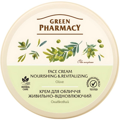 Крем для лица Зелена Аптека Питательно-восстанавливающий Оливковый 200 мл (4823015914560) Вінниця - фото 1