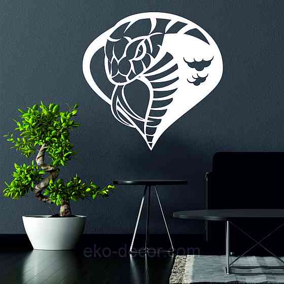 Декоративне настінне Панно «Кора», Декор на стіну 50*50 см, Білий Київ