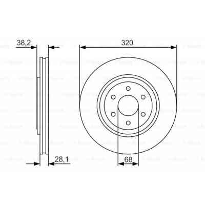 Тормозной диск Bosch 0 986 479 S35 Винница