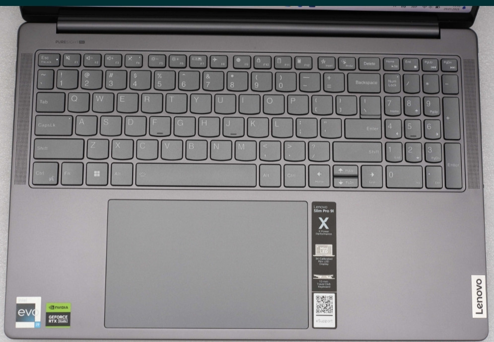 Ноутбук Lenovo Slim PRO 9 16" 3.2K 13905H 32Gb. 1TB RTX 4050 Yoga Pro 9 16IMH9. Харків - фото 5