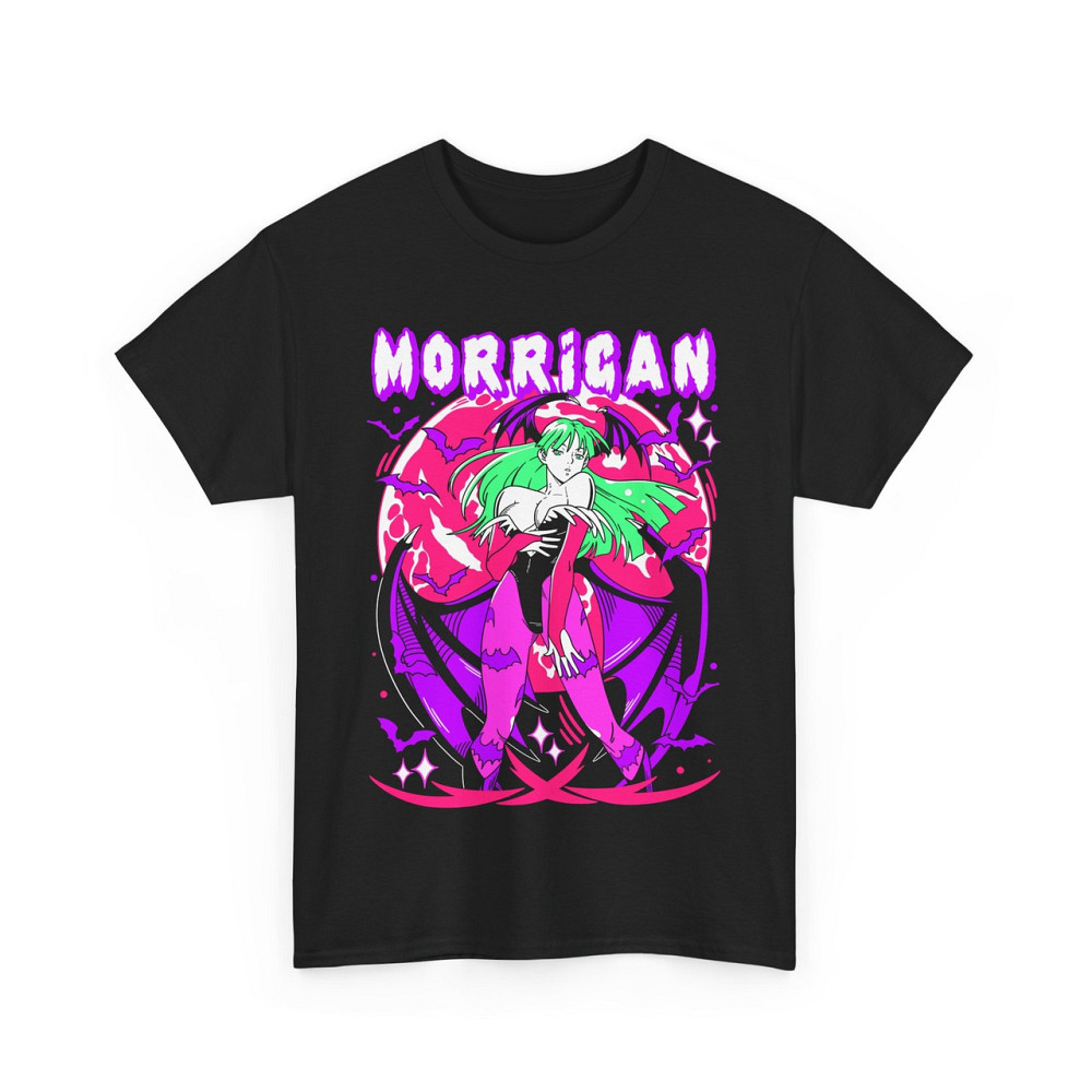 Футболка для хлопчика з аніме принтом Морріган Аенсланд Дарксталкерс Гірл оверсайз (зріст від 165 до 180) Чорний AnimeJ0054m Дніпро - фото 4