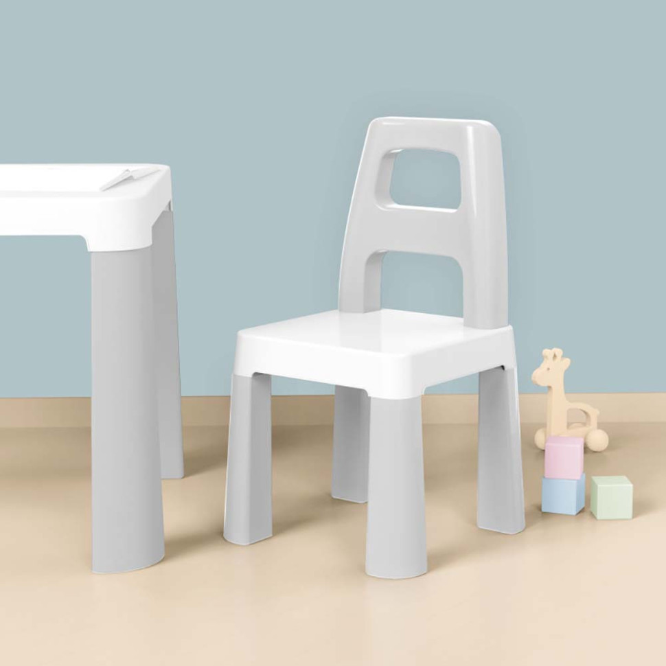 Детский стол с двумя стульями ТехноК 0150TXK светло-серый Винница - изображение 3