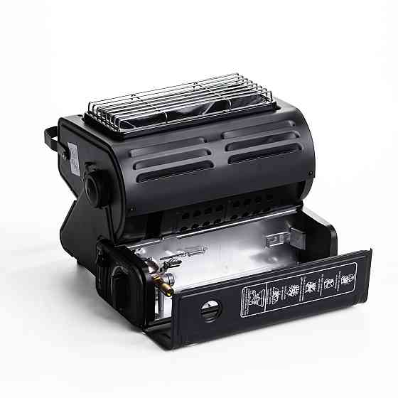 Обігрівач-плита туристична газова HP-DS3-8 1300 Вт чорна газова плита настільна Коломия