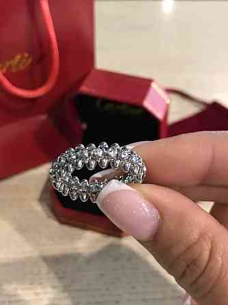 Кільце Cartier Juste un Clou ("зубчики") / брендове подарункове паковання / покриття срібло 925 / з цирконієм Одеса