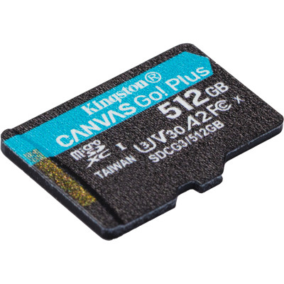 Карта памяти Kingston 512GB microSDXC сlass 10 UHS-I U3 V30 A2 Canvas Go Plus G4 (SDCG4/512GBSP) Винница - изображение 2