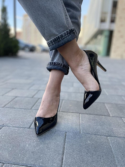 Seastar Туфлі жіночі SEASTAR чорні еко-лак висота підбору 9.5 см.(2406) Коломыя - изображение 3