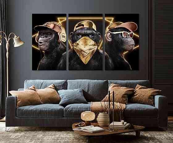 Модульная картина в гостиную / спальню    Мавпи    ART-031_3A 70х130 см Киев