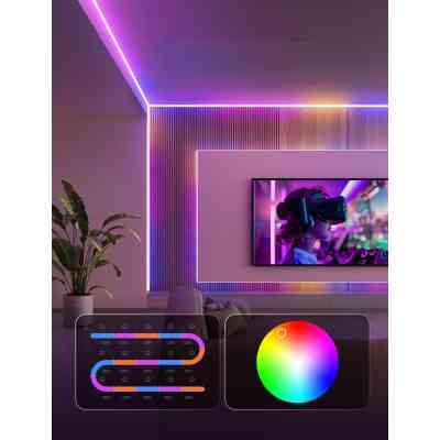 Светодиодная лента Govee H61E5 COB Strip Light Pro 3m RGBIC+W WI-FI/Bluetooth white (H61E53D1) Винница