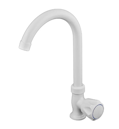 Кран для холодної води Plamix Mono-005 White білий ABS-пластик (PM0675) Чернівці