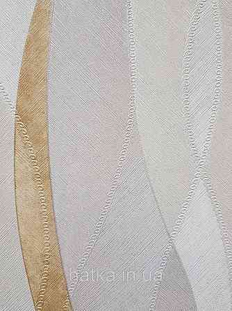 Шпалери вінілові на флізеліні гарячого тиснення DU&KA 1.06х10 вензель основа під штукатурку сірі коричневі Київ