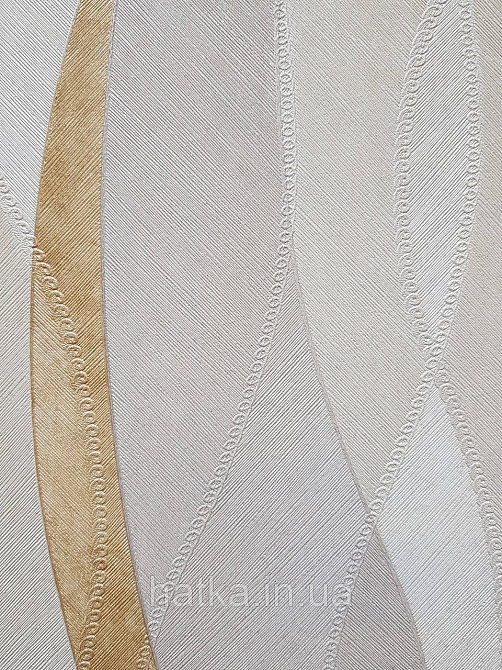 Шпалери вінілові на флізеліні гарячого тиснення DU&KA 1.06х10 вензель основа під штукатурку сірі коричневі Київ - фото 1