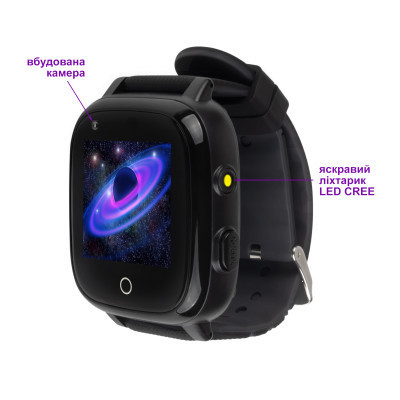Смарт-часы Amigo GO005 4G WIFI Kids waterproof Thermometer Black (747016) Винница - изображение 4