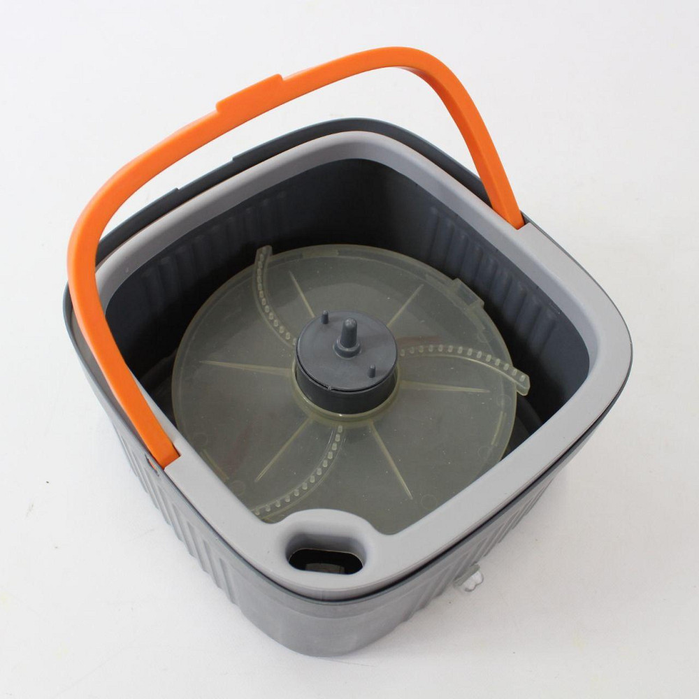 Швабра с отжимом и ведро 5,8 л + 2 насадки / Швабра с самоотжимом / Швабра лентяйка Киев - изображение 8