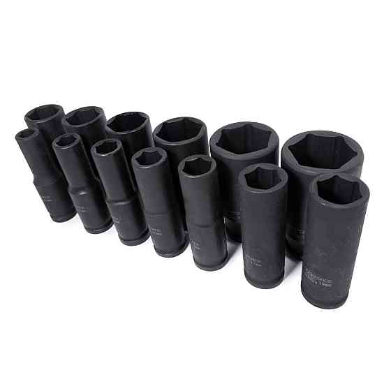 Набір головок ударних глибоких 13пр., 1/2 "(10, 12-15, 17, 19, 21, 22, 24, 27, 30, 32мм), на пластик Одеса