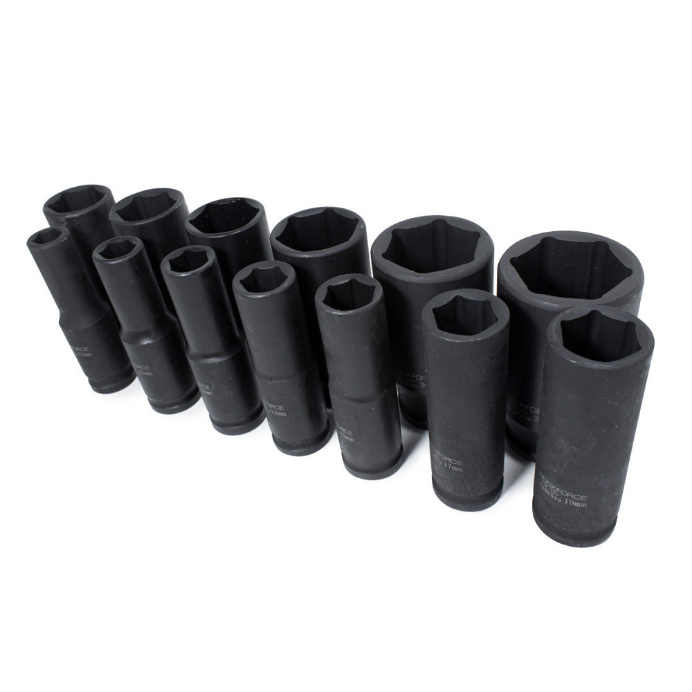 Набір головок ударних глибоких 13пр., 1/2 "(10, 12-15, 17, 19, 21, 22, 24, 27, 30, 32мм), на пластик Одеса - фото 4