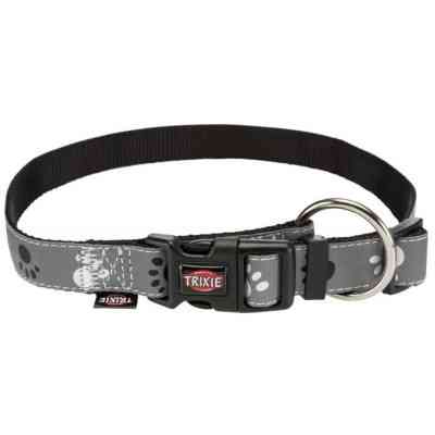 Ошейник для животных Trixie Silver Reflect светоотражающий M-L 35-55 см/20 мм серый (4011905122236) Винница