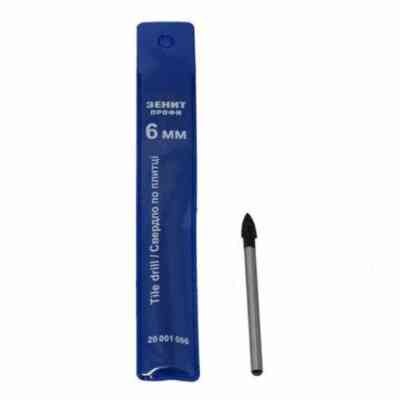 Сверло Зеніт "ПРОФІ" по плитке 6 мм х 68 мм (20001006) Винница