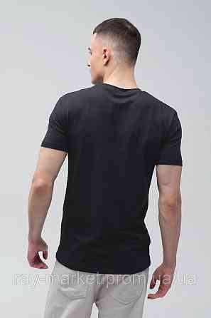 Футболка базова Ray Premium Fit чоловіча чорна (U0102-Black) L Київ