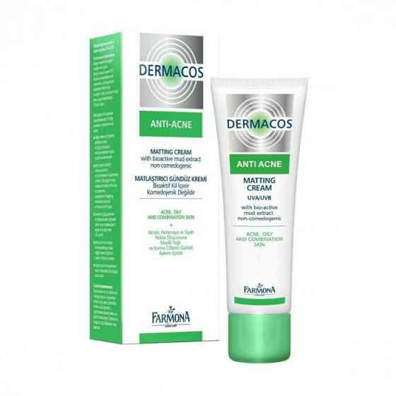 Денний матуюючий крем для обличчя Farmona Dermacos Anti-Acne UVA / UVB 50 мл 5900117095294 Винница