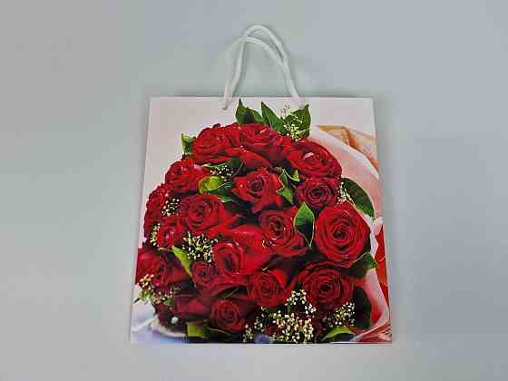 Пакет паперовий подарунковий квадратний 23*24*10 (артKV-222) (12 шт) Харків