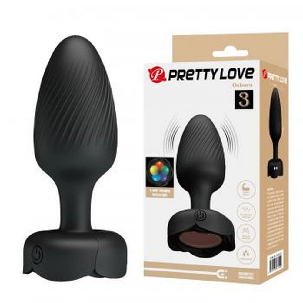 Анальная пробка с вибрацией PRETTY LOVE Osborn, 10 Wibracji, Silikon Sex Aura Киев - изображение 1
