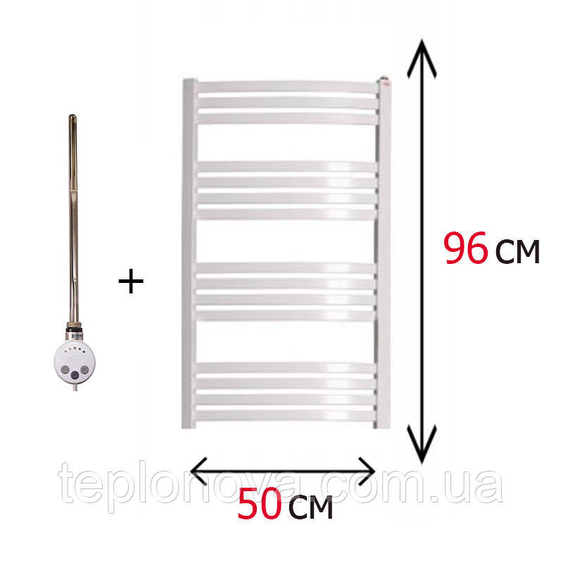 Электрический Полотенцесушитель Белый Плоский 960х500 Terma Dorota Черновцы - изображение 1