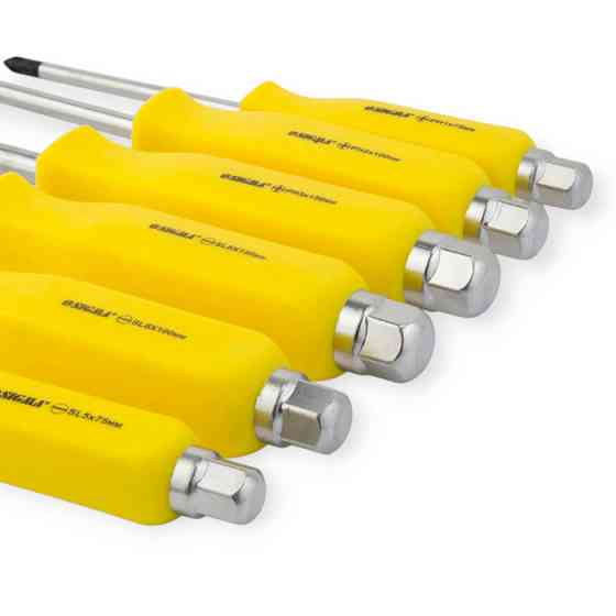 Набір ударних викруток 6 шт під ключ SL5,6,8 PH1,2,3 (пакет) Мукачево