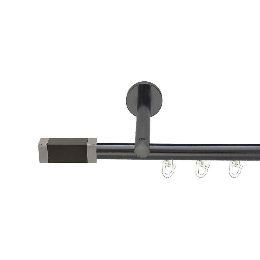 Карниз Orvit Квадро V2 металевий однорядний циліндр+профіль (16 см) профільна труба  Онікс 19 мм 160 см Львов - изображение 1