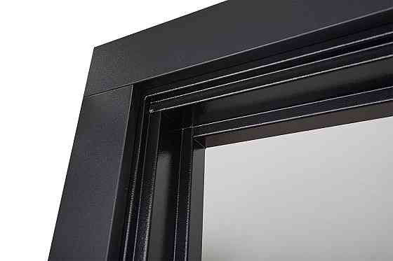 Входная дверь Abwehr Megapolis MG3 Sunset 554 Черная шагрень + Белый супермат 860*2050 мм Киев