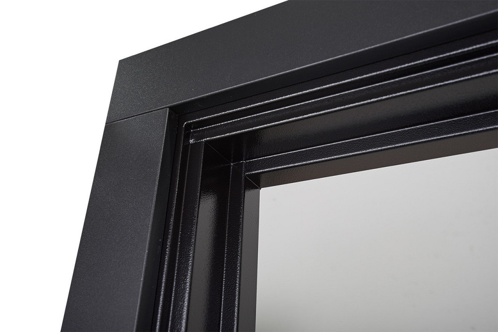 Входная дверь Abwehr Megapolis MG3 Sunset 554 Черная шагрень + Белый супермат 860*2050 мм Киев - изображение 4