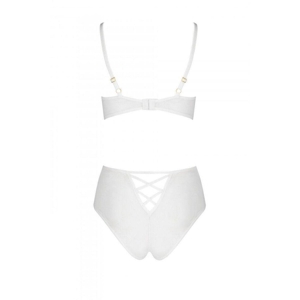 Еротичний комплект з малюнком Passion LOVELIA BIKINI L/XL, white Sex Aura Київ - фото 4