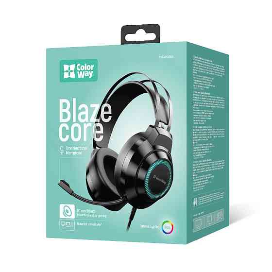 Гарнітура ColorWay BlazeCore RGB Black (CW-HPG03BK) ( 24084 ) Харків