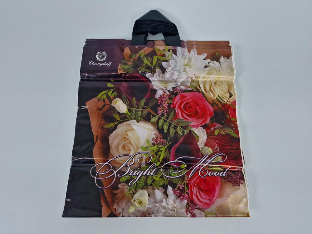 Пакет із петльовою ручкою 40*42 "Букет квітів Репако (25 шт.) Харків - фото 1