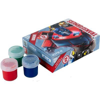 Гуашевые краски Kite Transformers 12 цветов, 20 мл (TF23-063) Винница - изображение 3