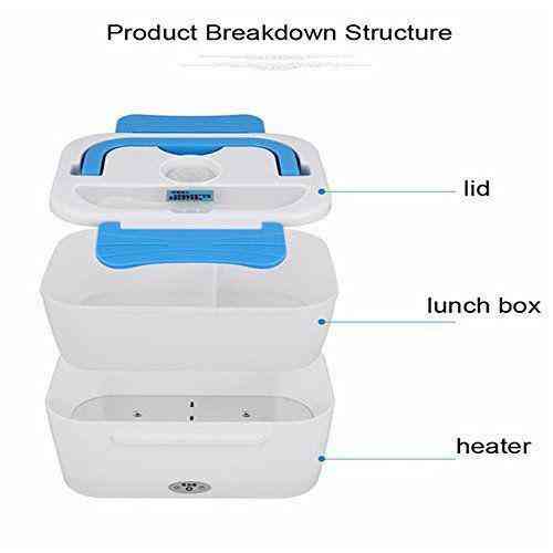 Ланч Бокс на Два Відсіка з Підігрівом Їжи від мережі 220 л Lunch box Термос Харчовий Дніпро