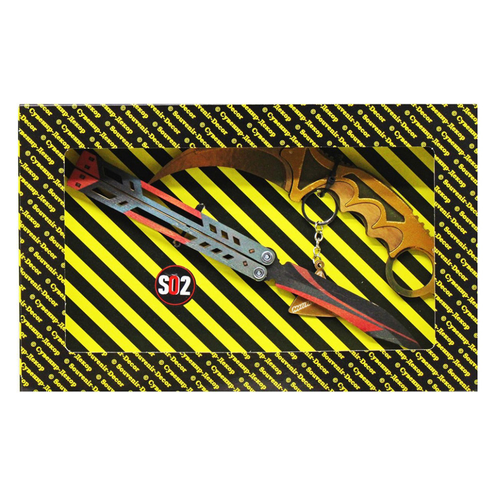 Набор сувенирных ножей деревянных SO-2 