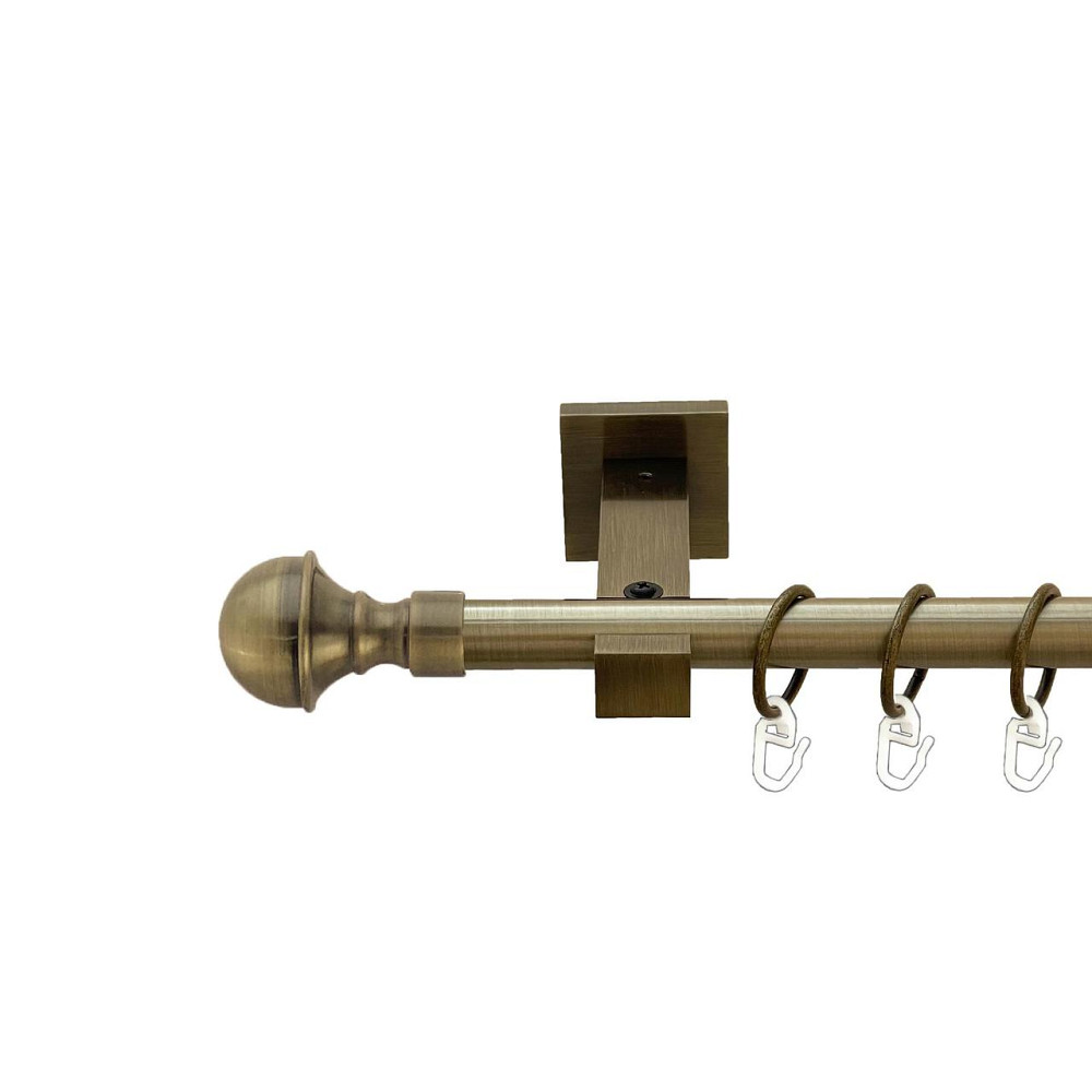 Карниз Orvit Бостон металевий однорядний техно гладка труба кільце металеве Антик 19 мм 200 см (00-00026799) Львів - фото 1