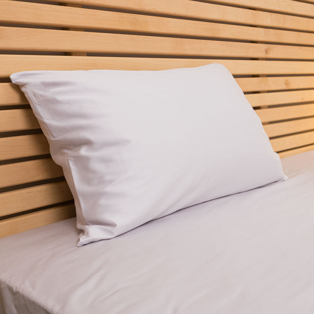 Наволочка на подушку 50х50 см сатин гладкофарбований 135 г/м2 YouStar 1 шт. (Світло-сірий) Суми - фото 1