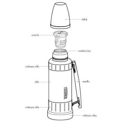 Термос Thermos TH 2520 Work 1,2 л сірий (5010576926128) Вінниця