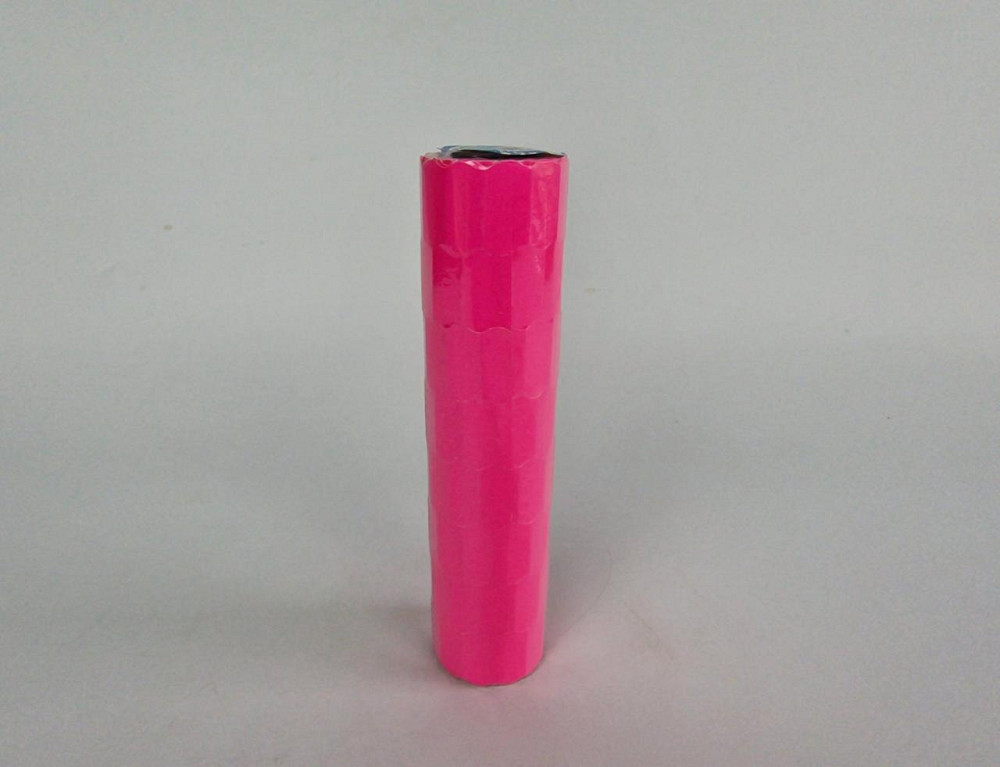 Ценник бумажный маленький малиновый (12х22 мм) 5 м (а8) (8 шт) Харьков - изображение 1