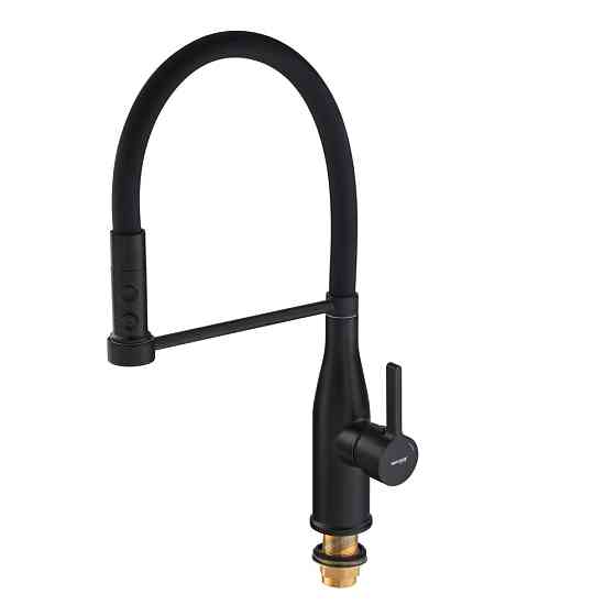 Кухонный смеситель Mixxus Premium Summer 017 черный REFL.BLACK MI6961 Харьков