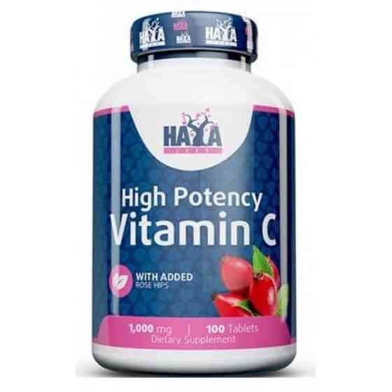 Витамин С Haya Labs High Potency Vitamin C 1000 mg with Rose Hips 100 tabs Луцк