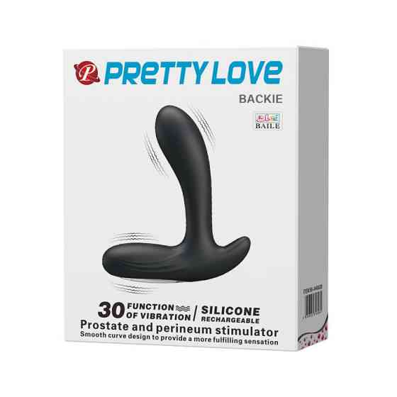 Масажер простати - Pretty Love Beckie Prostate Stimulator Black Sex Aura Київ