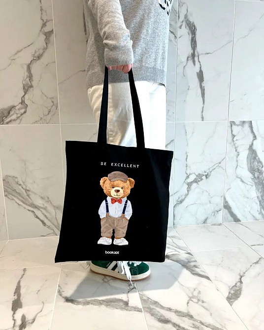Екошопер BookOpt ВК4057 Teddy Bear (Be Excellent) чорний Киев - изображение 6
