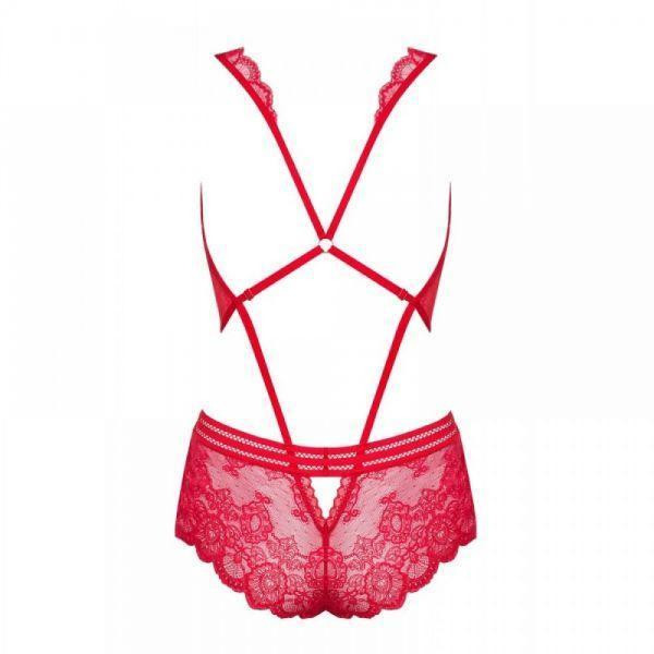 Боди Obsessive 853-TED-3 teddy red S/M Sex Aura Киев - изображение 4